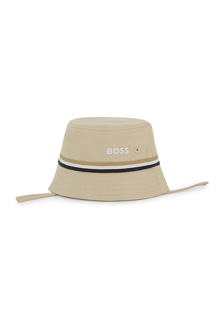 Palarie bucket cu logo - Bej