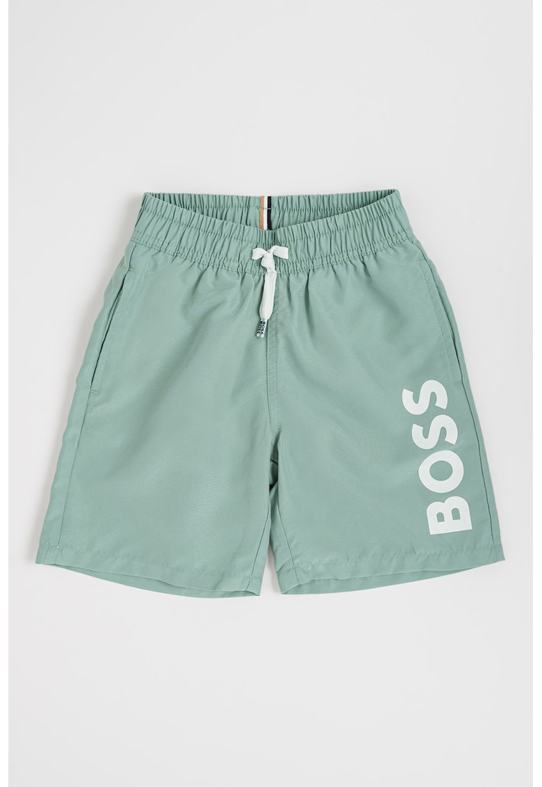Pantaloni scurti de baie cu logo - Verde deschis