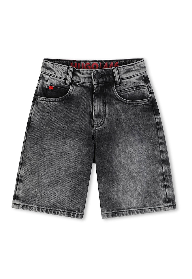Pantaloni cu talie medie - Negru stins