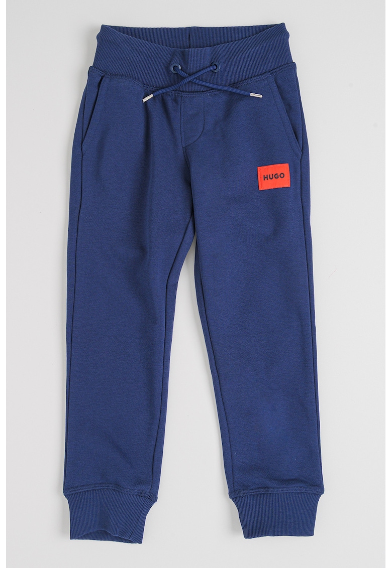 Pantaloni de trening cu talie ajustabila - Rosu/Bleumarin