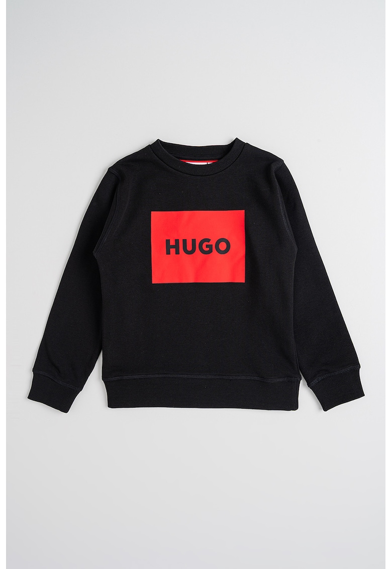 Bluza de trening din amestec de bumbac cu aplicatie logo - Negru