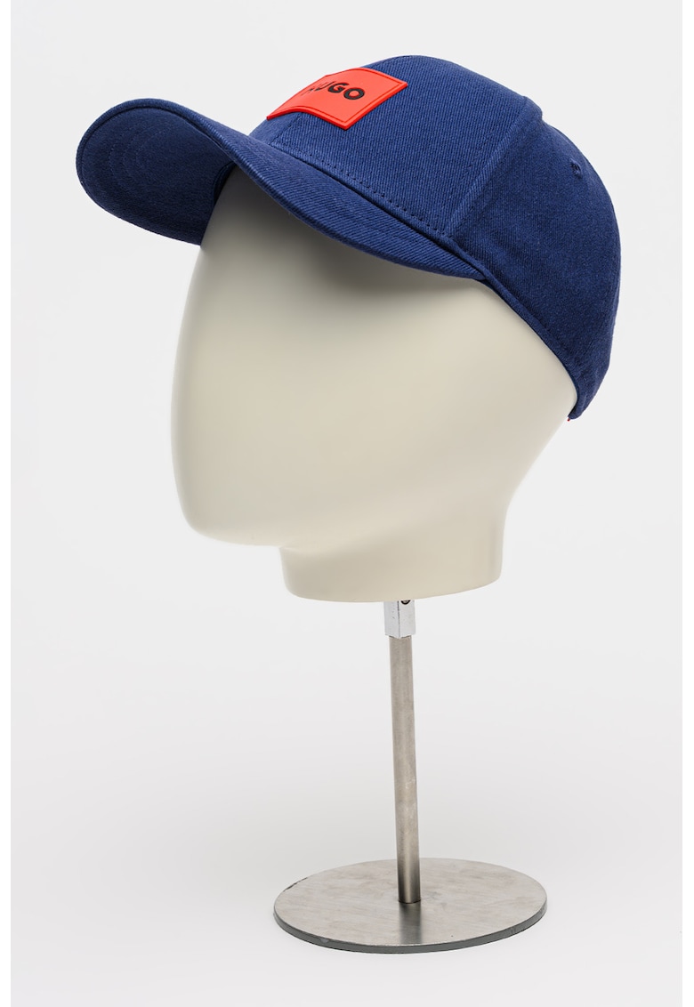 Sapca baseball ajustabila cu aplicatie logo - Rosu/Bleumarin