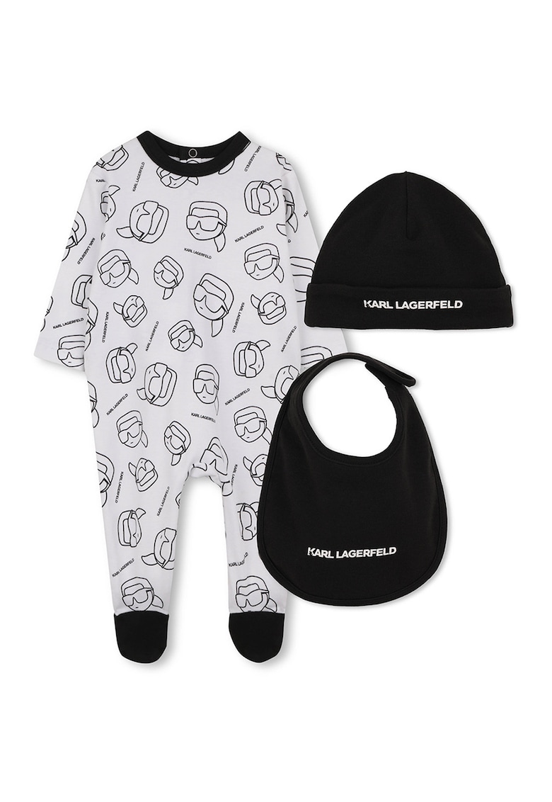 Set de imbracaminte - 3 piese - Negru/Gri deschis