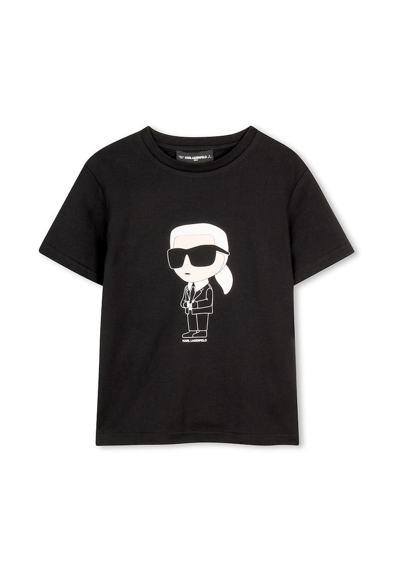 Tricou cu imprimeu logo - Negru/Alb optic/Alb murdar