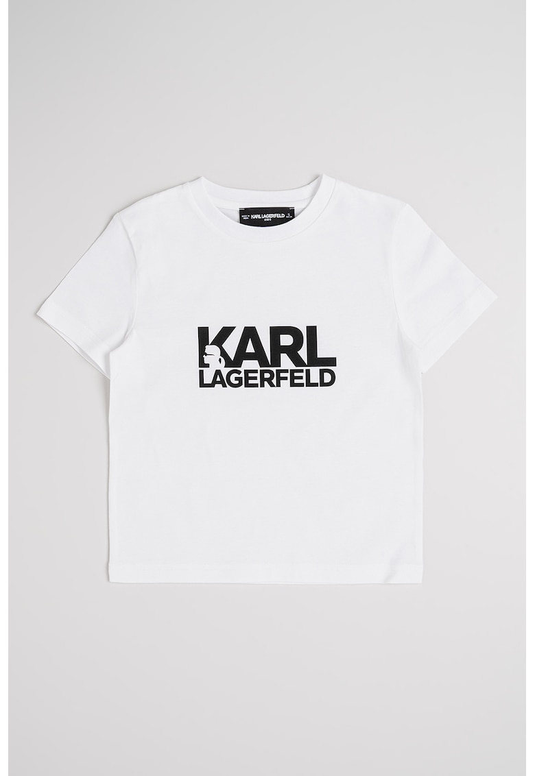 Tricou de bumbca cu imprimeu logo pe piept - Negru/Alb optic