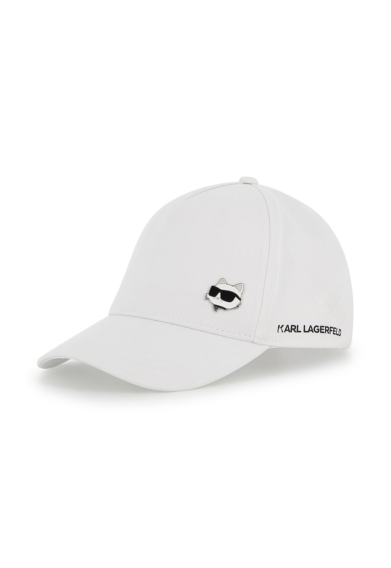 Sapca din bumbac cu logo - Alb optic