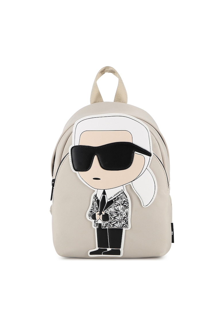 Rucsac cu aplicatie decorativa - Bej deschis