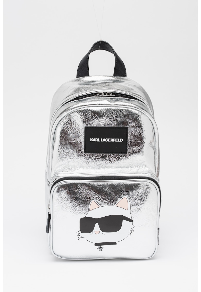Rucsac cu logo metalic - Argintiu