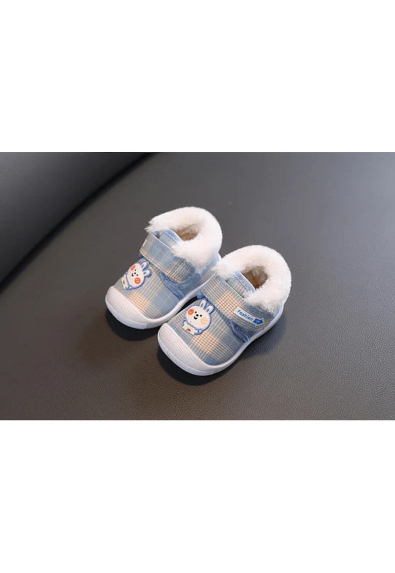 Pantofi imblaniti bleu - fashion bunny - Albastru