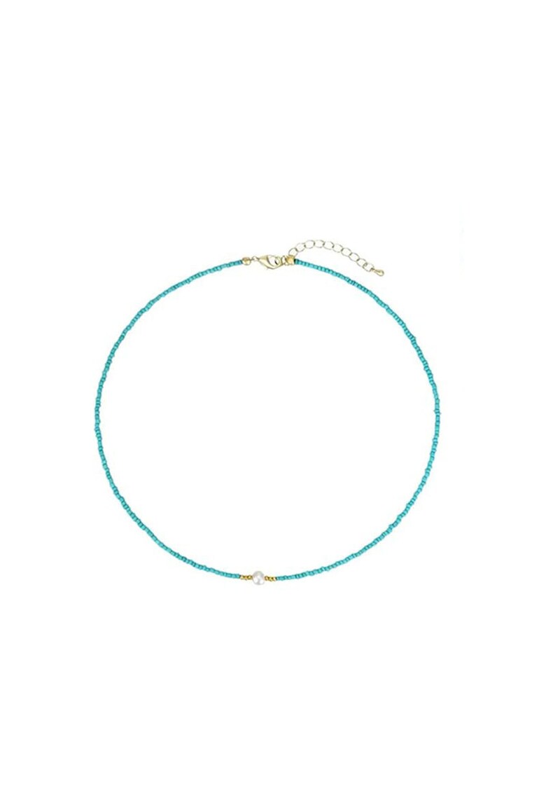 Colier cu Perla 6017A - Albastru