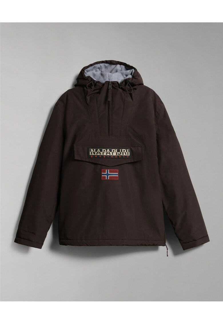 Geaca pull-on cu gluga si logo brodat -