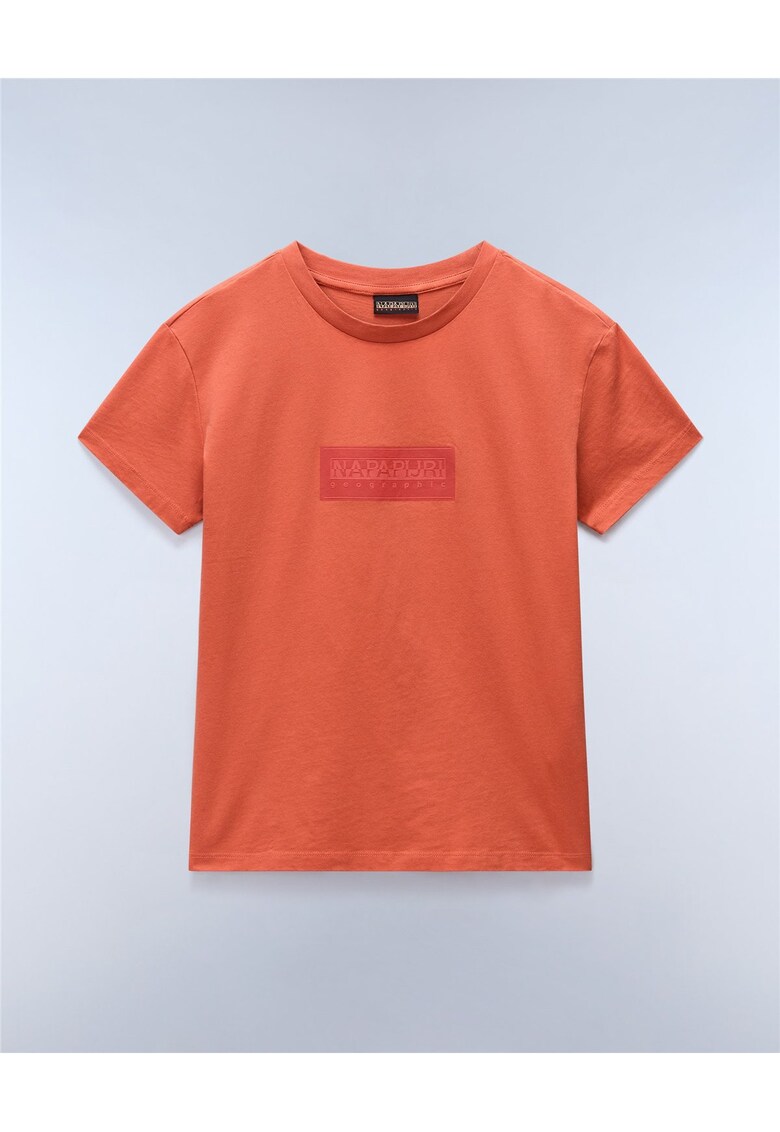 Tricou cu decolteu la baza gatului - Portocaliu