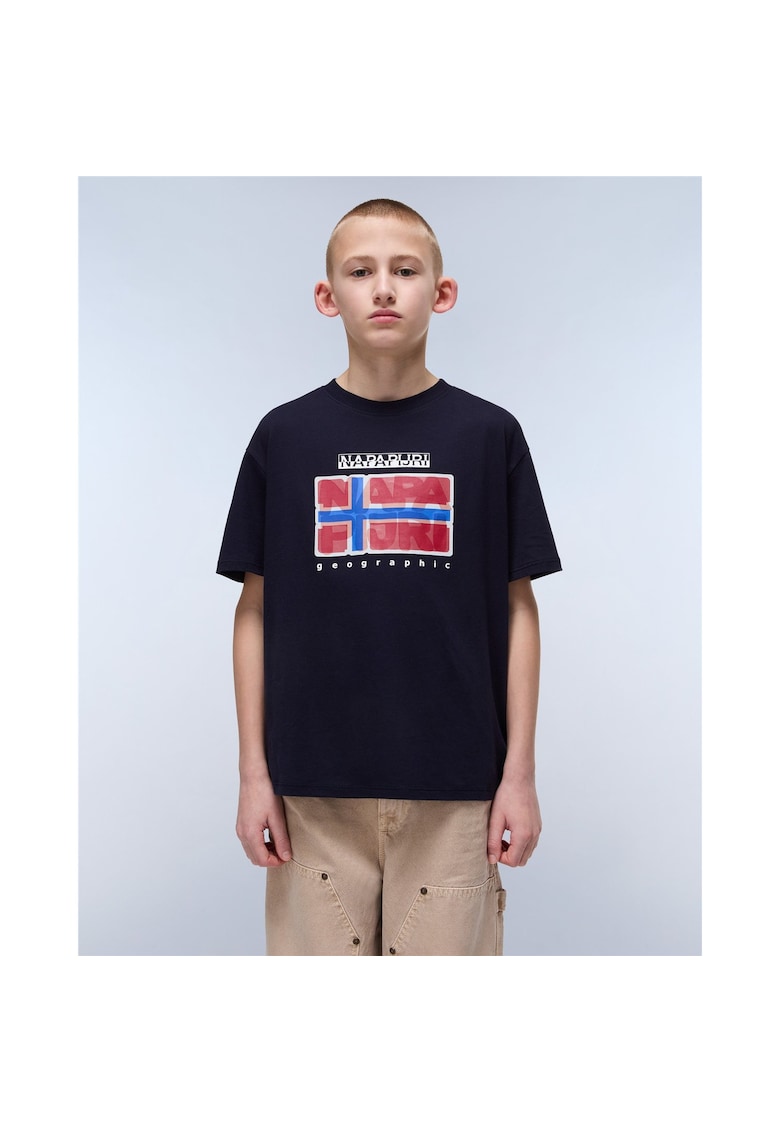Tricou din bumbac Sella - Bleumarin
