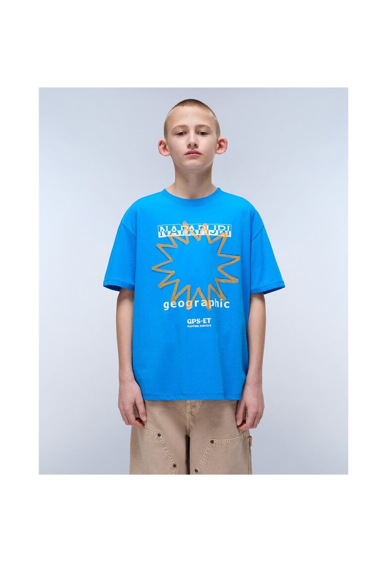Tricou din bumbac Sella - Albastru