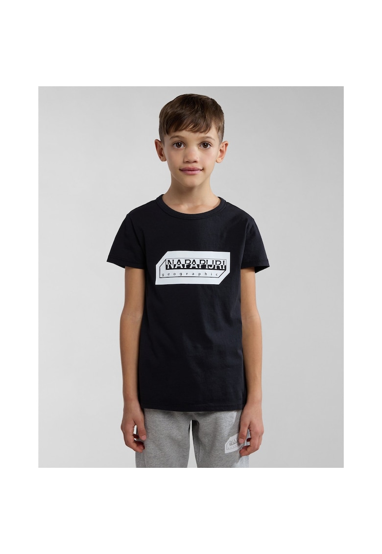 Tricou din bumbac cu logo Kitik