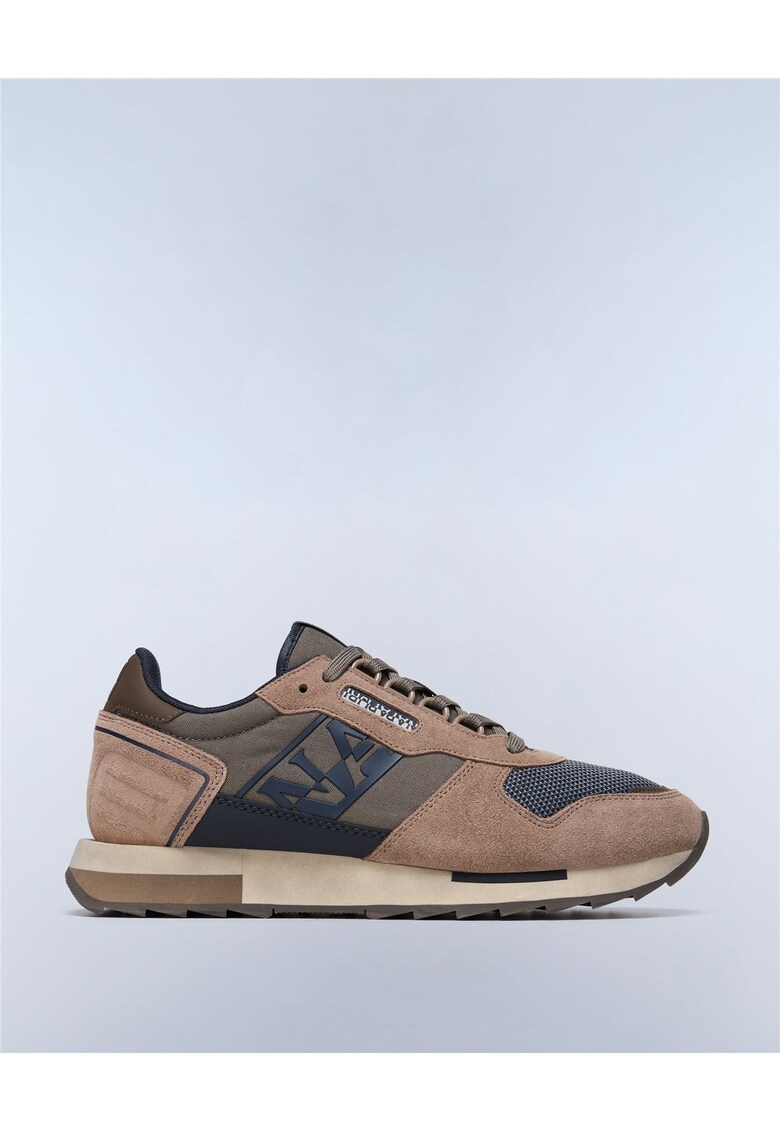 Pantofi sport cu insertii din piele intoarsa Virtus - Bej