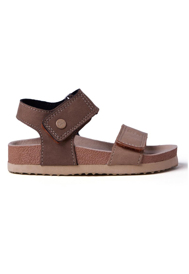 Sandale cu segmente cu inchidere velcro Scribner - Maro taupe
