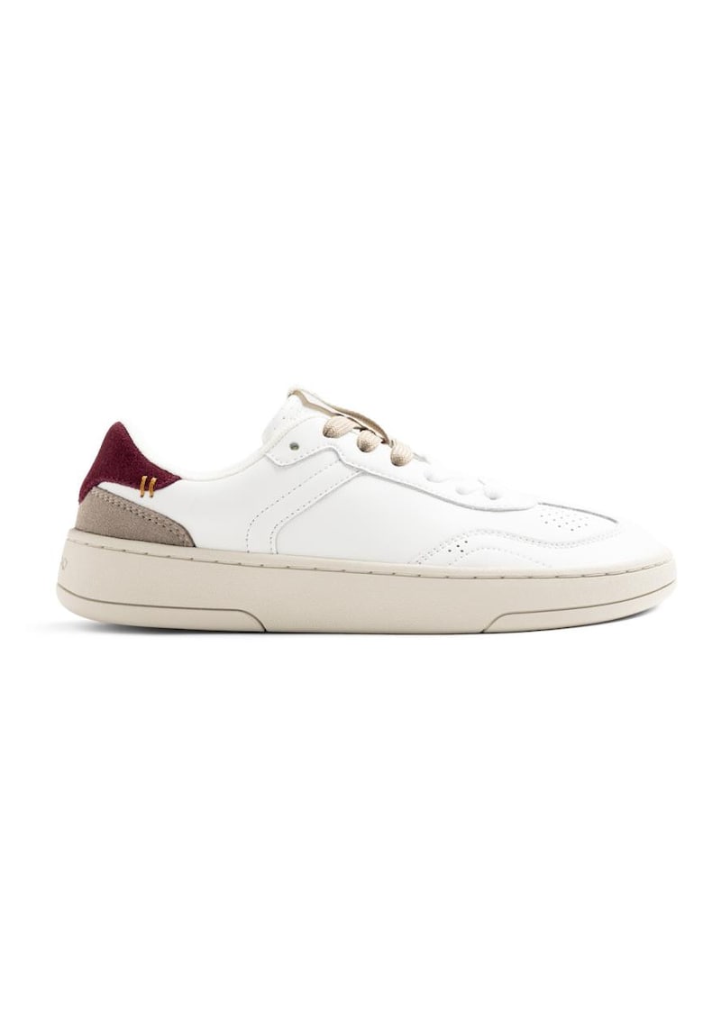 Pantofi sport de piele Mepanda - Alb/Visiniu