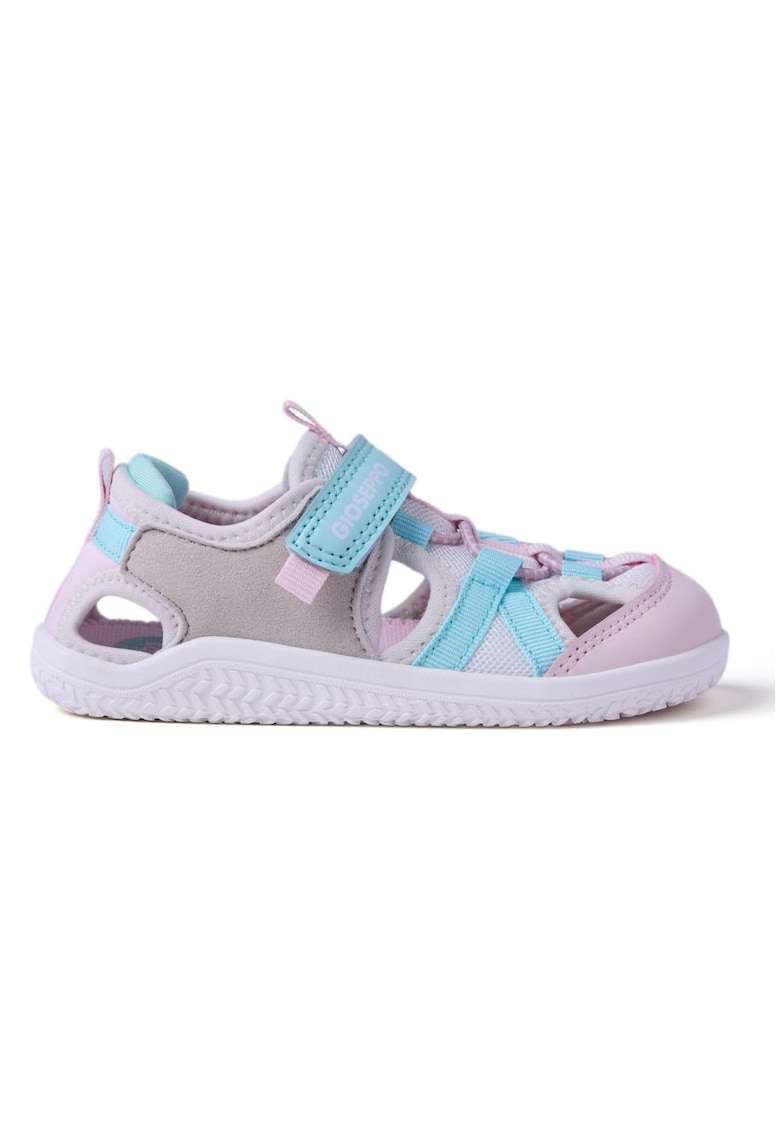 Sandale din material textil cu talpa flexibila si decupaje Crab - Roz