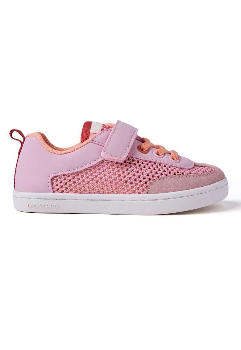 Pantofi sport de plasa cu velcro Crete - Coral