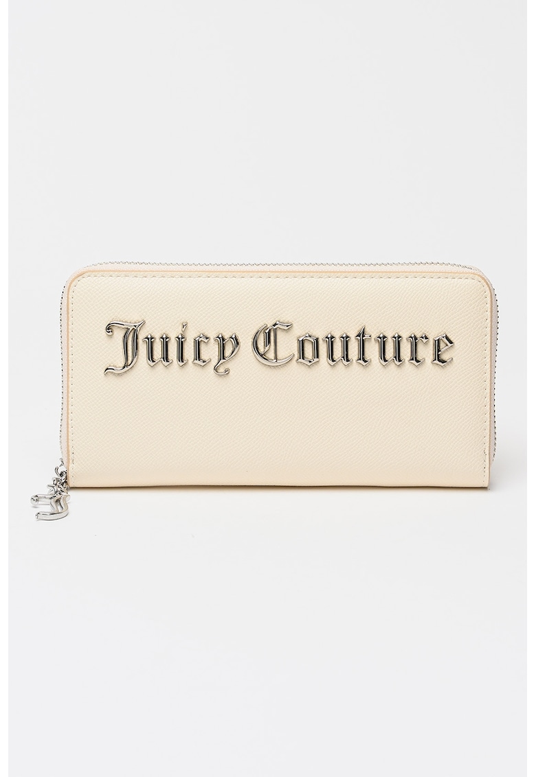 Portofel din piele ecologica cu fermoar Jasmine - Crem