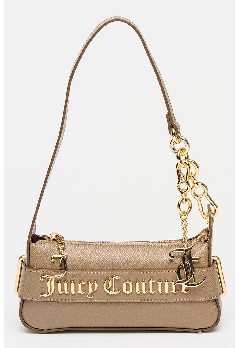 Geanta din piele ecologica cu bareta de umar Jasmine - Maro taupe