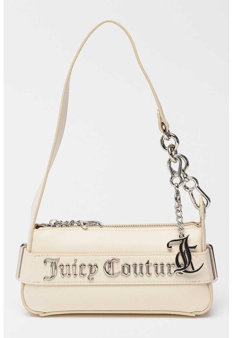 Geanta din piele ecologica cu bareta de umar Jasmine - Alb murdar