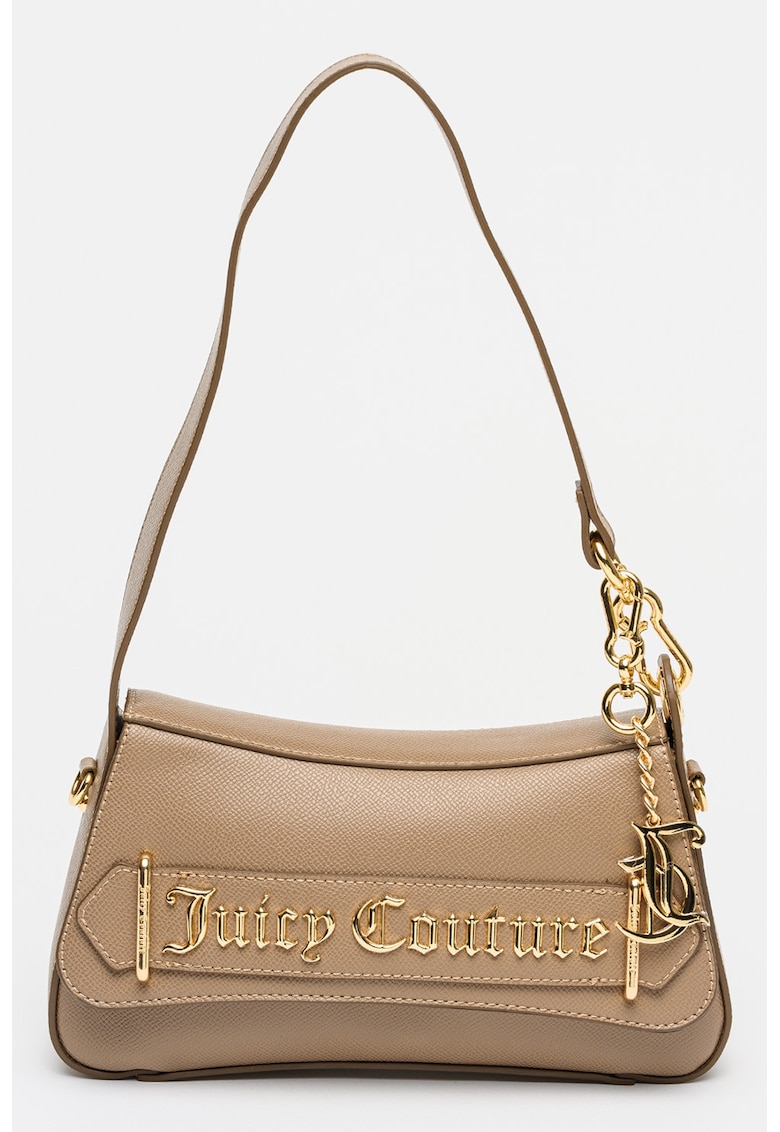 Geanta din piele ecologica cu bareta de umar Jasmine - Maro taupe