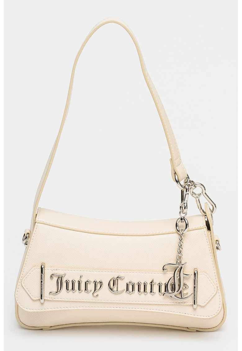 Geanta din piele ecologica cu bareta de umar Jasmine - Alb antichizat