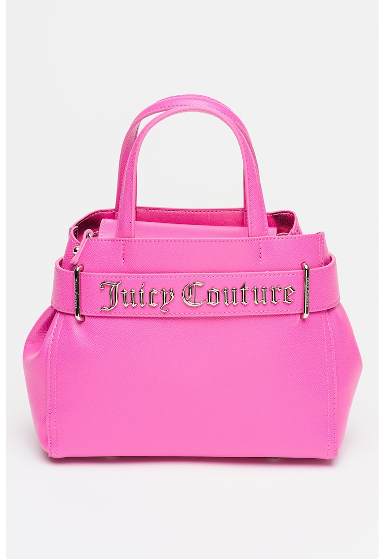 Geanta din piele ecologica cu maner si etui Jasmine - Roz