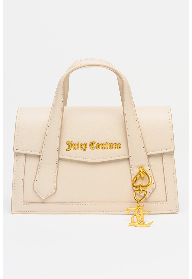 Geanta messenger din piele ecologica Lily - Alb fildes