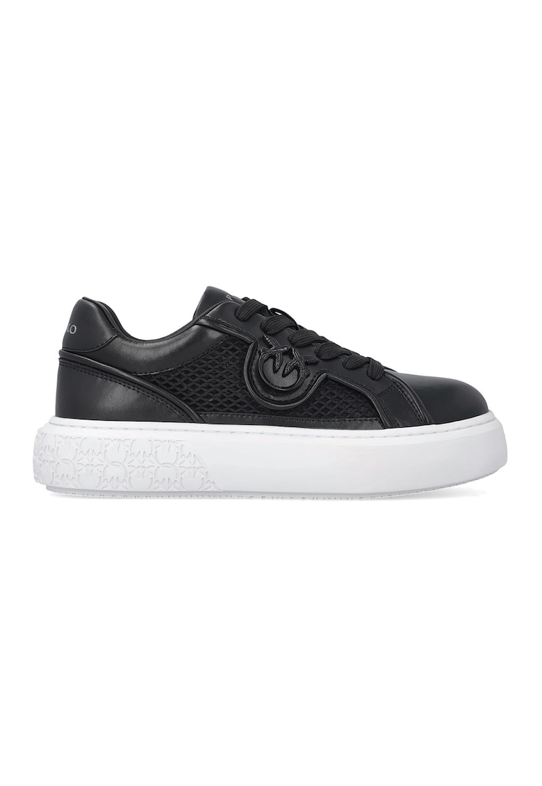 Pantofi sport flatform Yoko - Alb optic/Gri antracit
