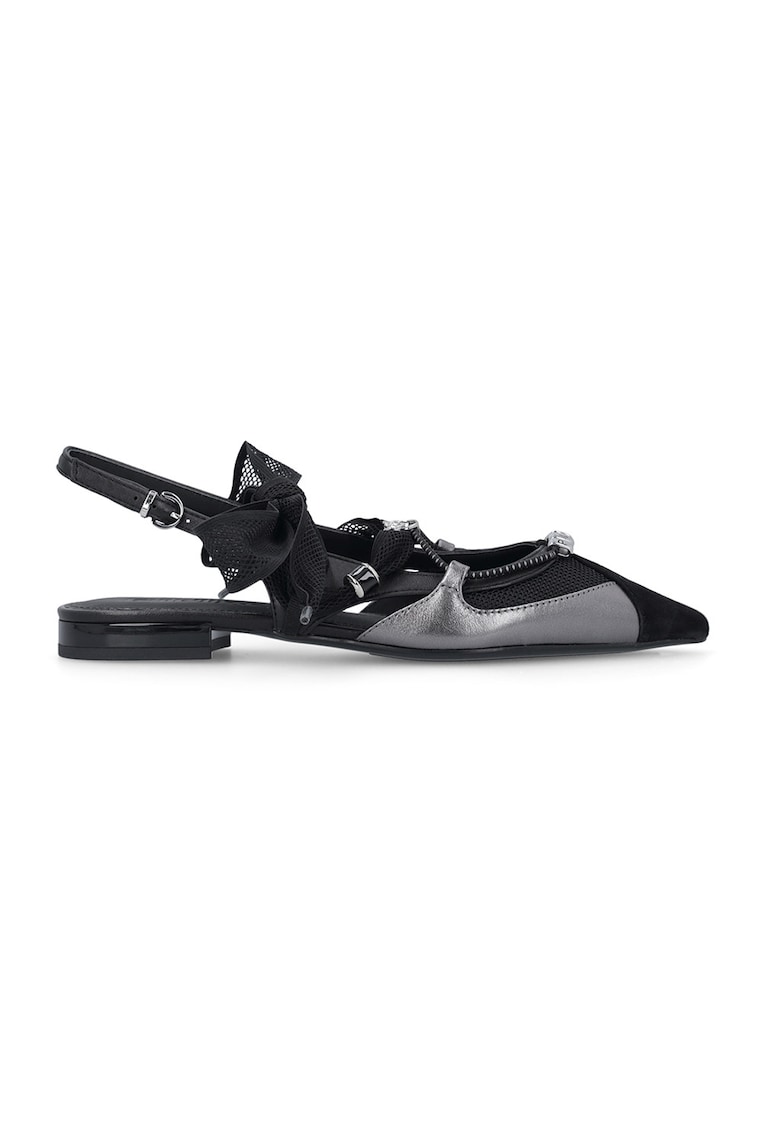 Balerini slingback din piele - pentru balet Gianira Nappa - Negru