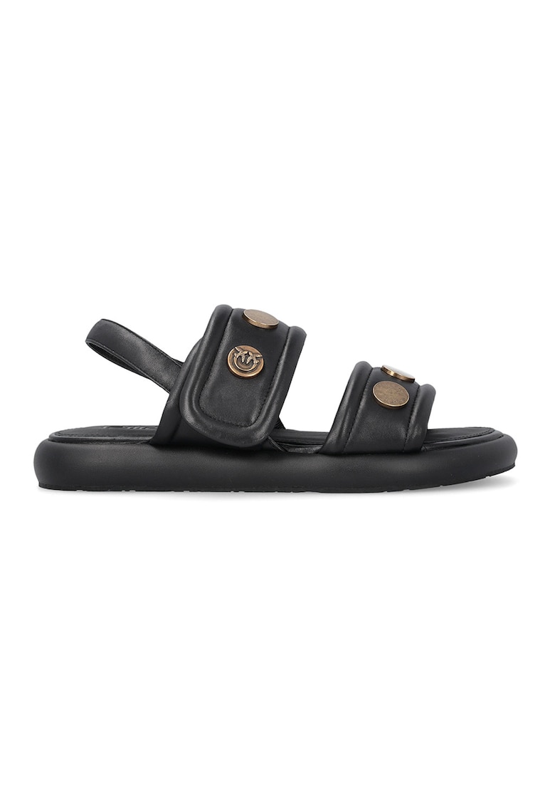 Sandale din piele Fiona - Negru