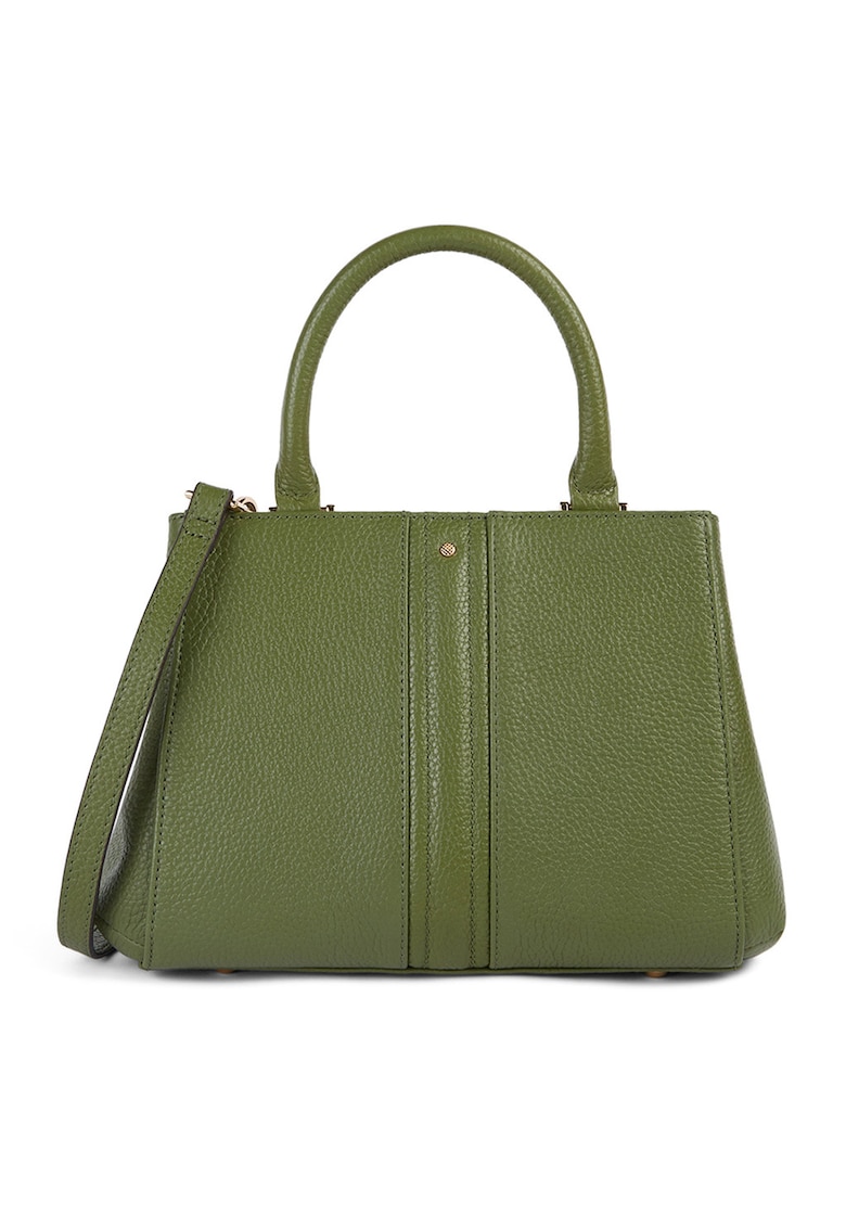 Geanta din piele cu maner si bareta Dhyalma - Sage Green