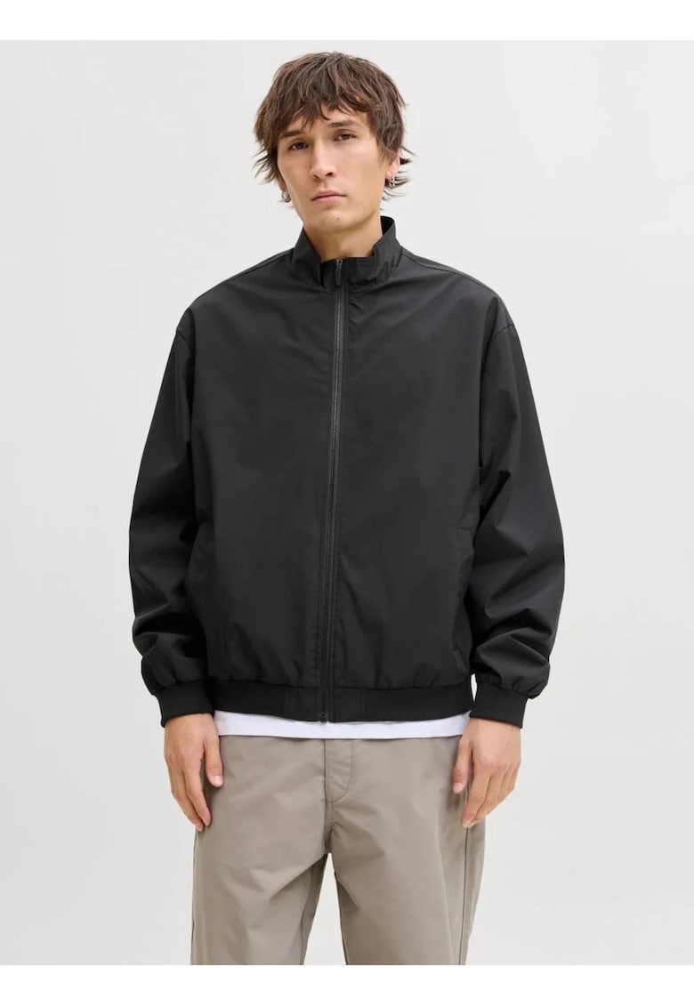 Jacheta bomber barbati - Regular fit - Negru - Negru