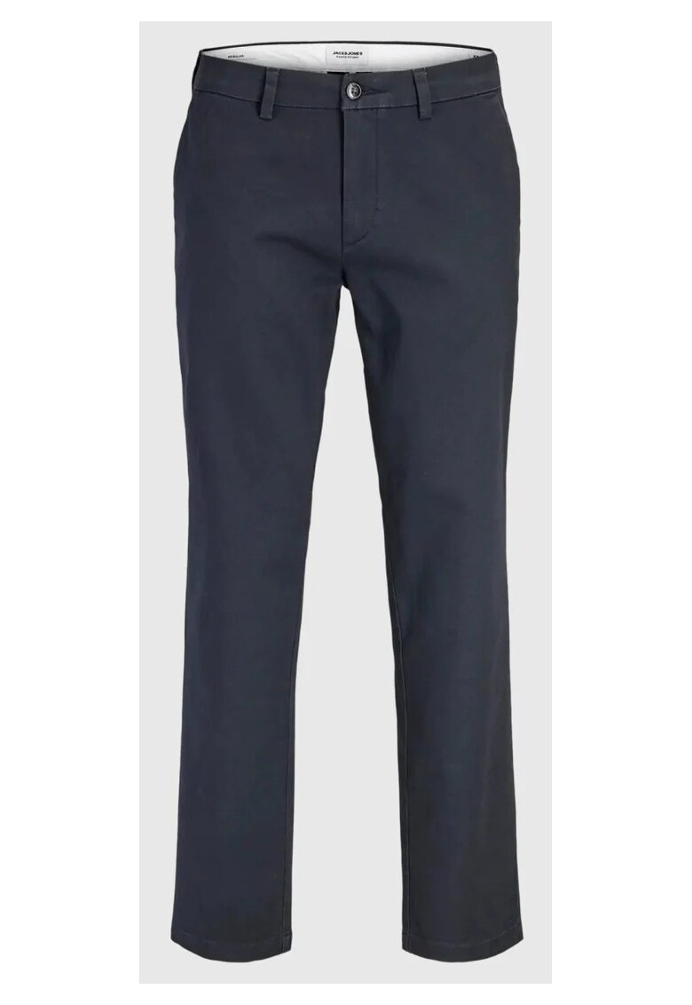 Pantaloni chino - barbati - Regular fit - Bleumarin inchis