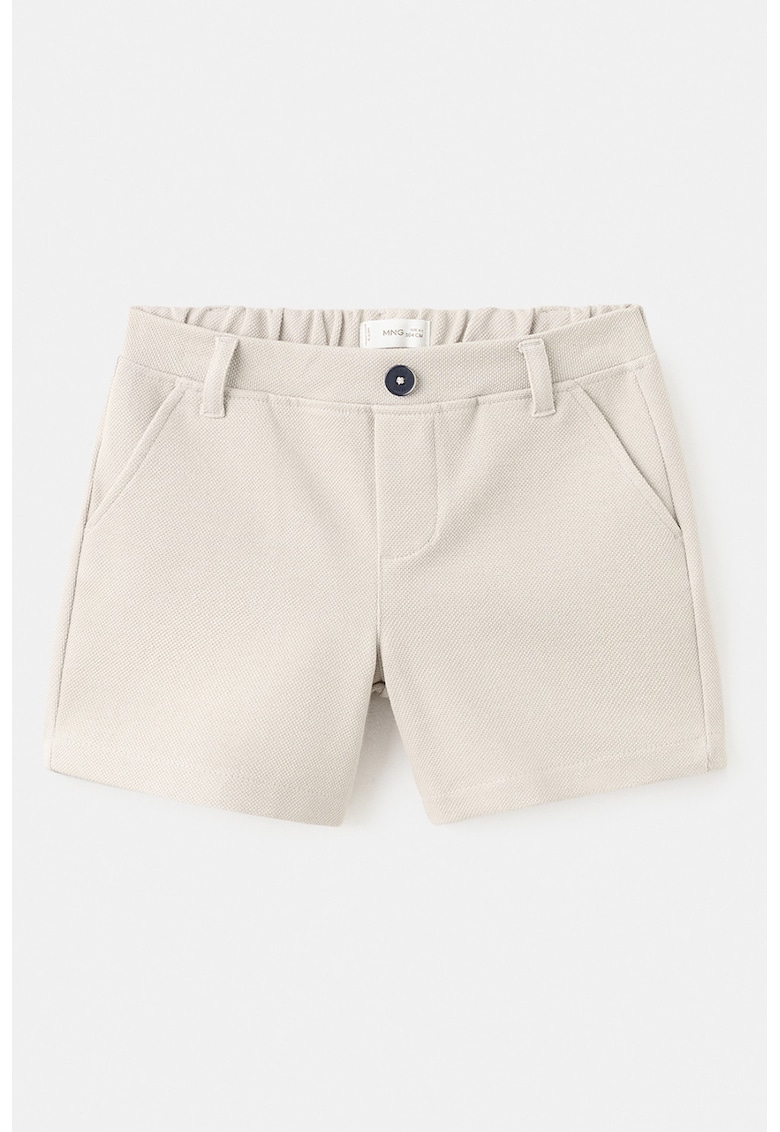 Pantaloni scurti cu buzunare oblice - Bej deschis
