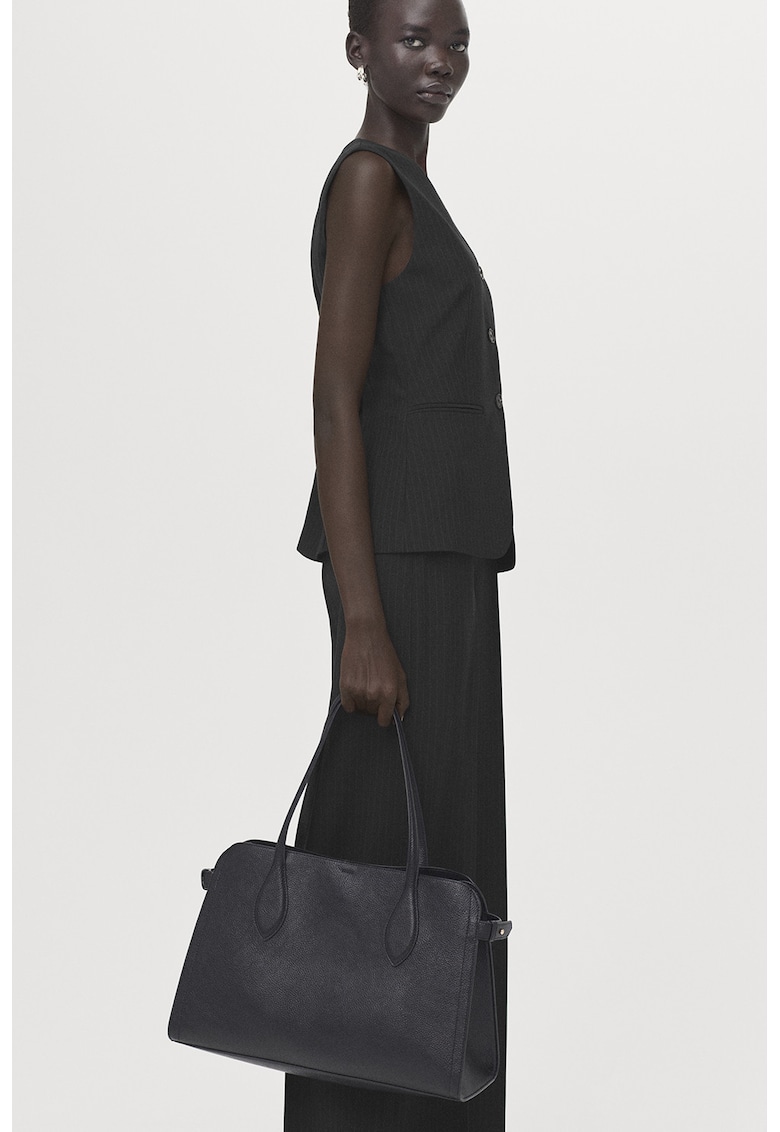 Set de vesta uni si pantaloni - 2 piese - Negru