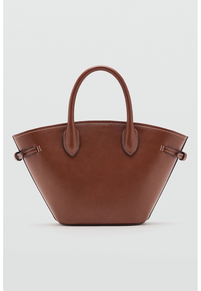 Geanta crossbody din piele ecologica - Caramel