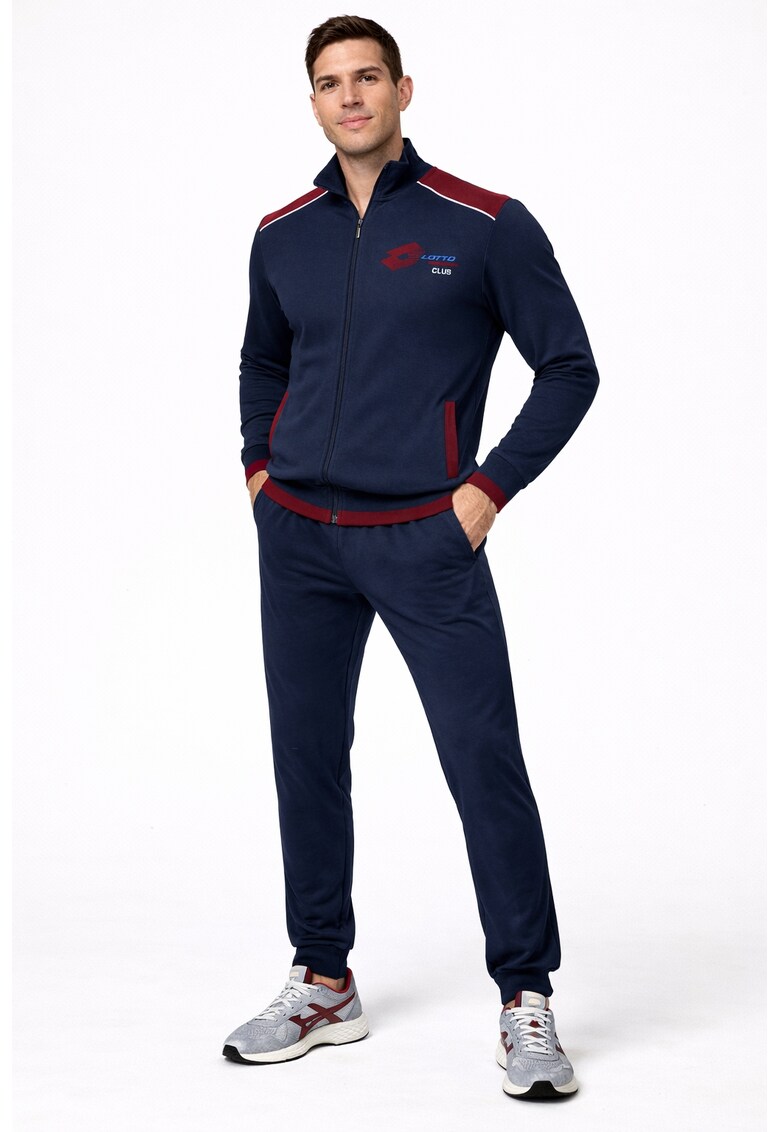 Trening barbati LA2039 - set bluza cu fermoar si pantaloni - regular fit Albastru - Albastru