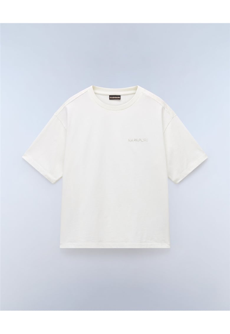 Tricou din bumbac cu logo brodat Campido -