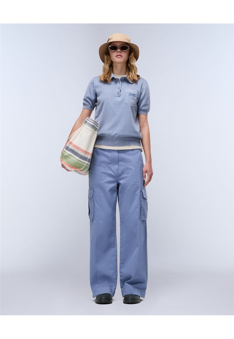 Pantaloni cargo Selva - Albastru prafuit