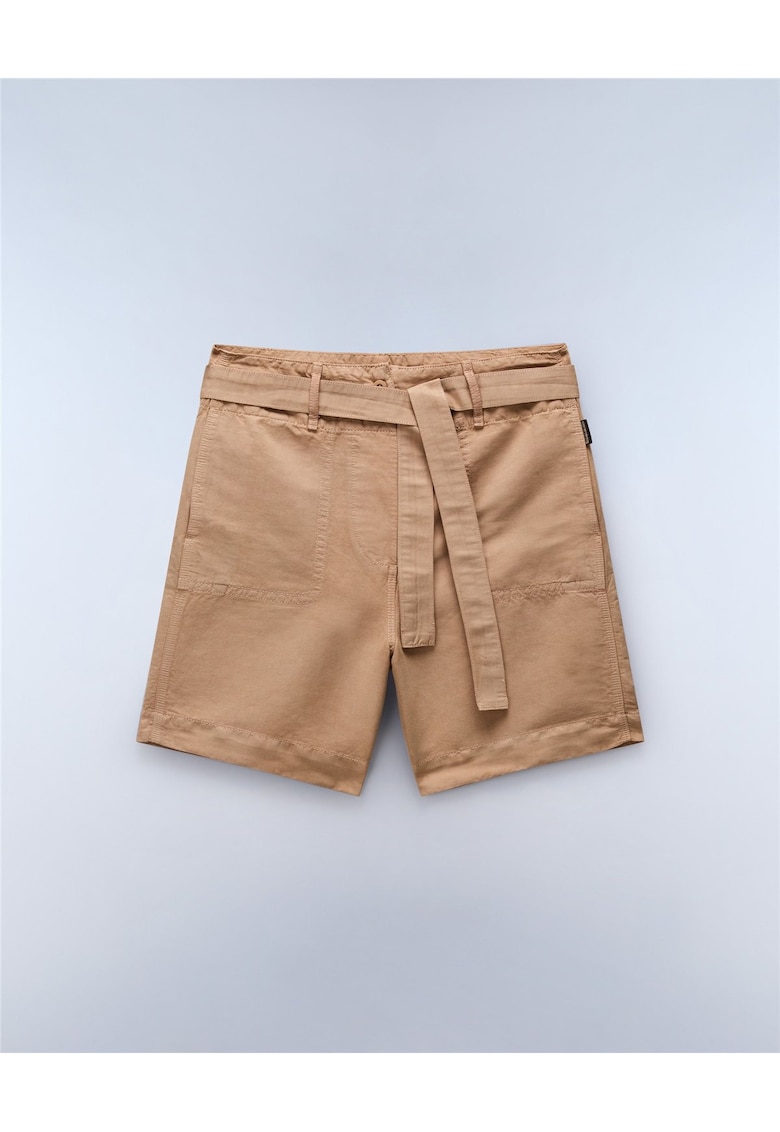 Pantaloni scurti din amestec de in -