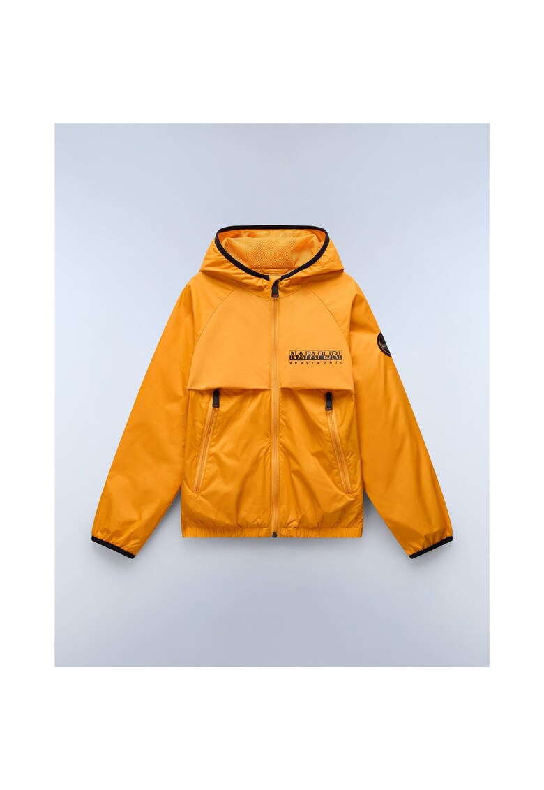 Jacheta subtire cu gluga Allori - Portocaliu