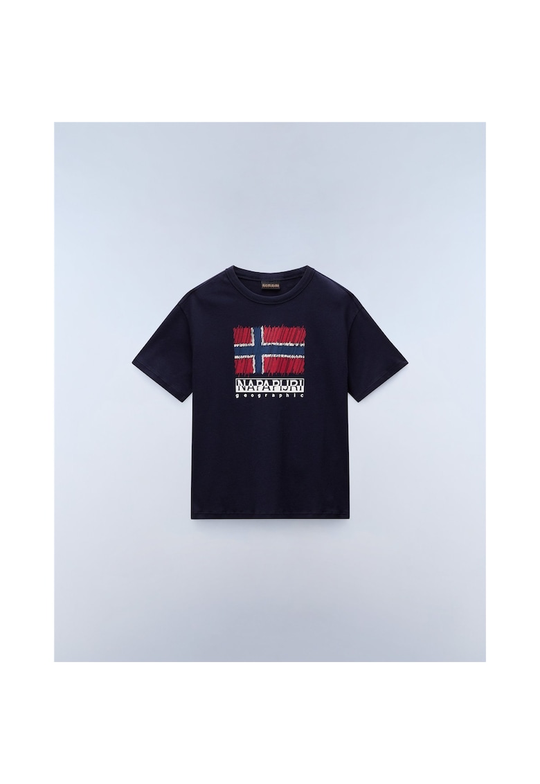 Tricou cu imprimeu logo Adige - Bleumarin