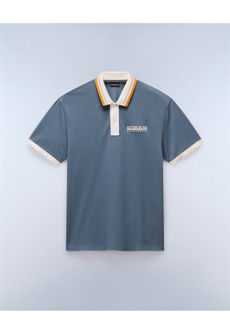 Tricou polo cu garnituri contrastante Macas -