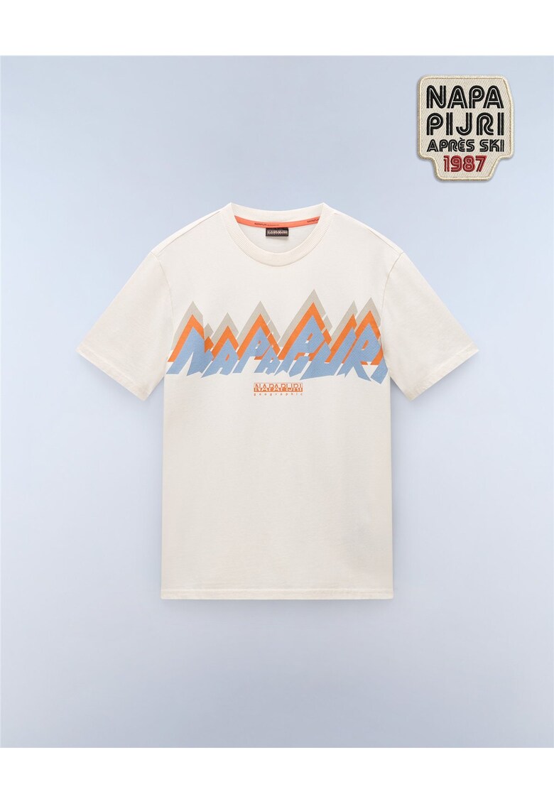 Tricou cu imprimeu geometric Fiemme