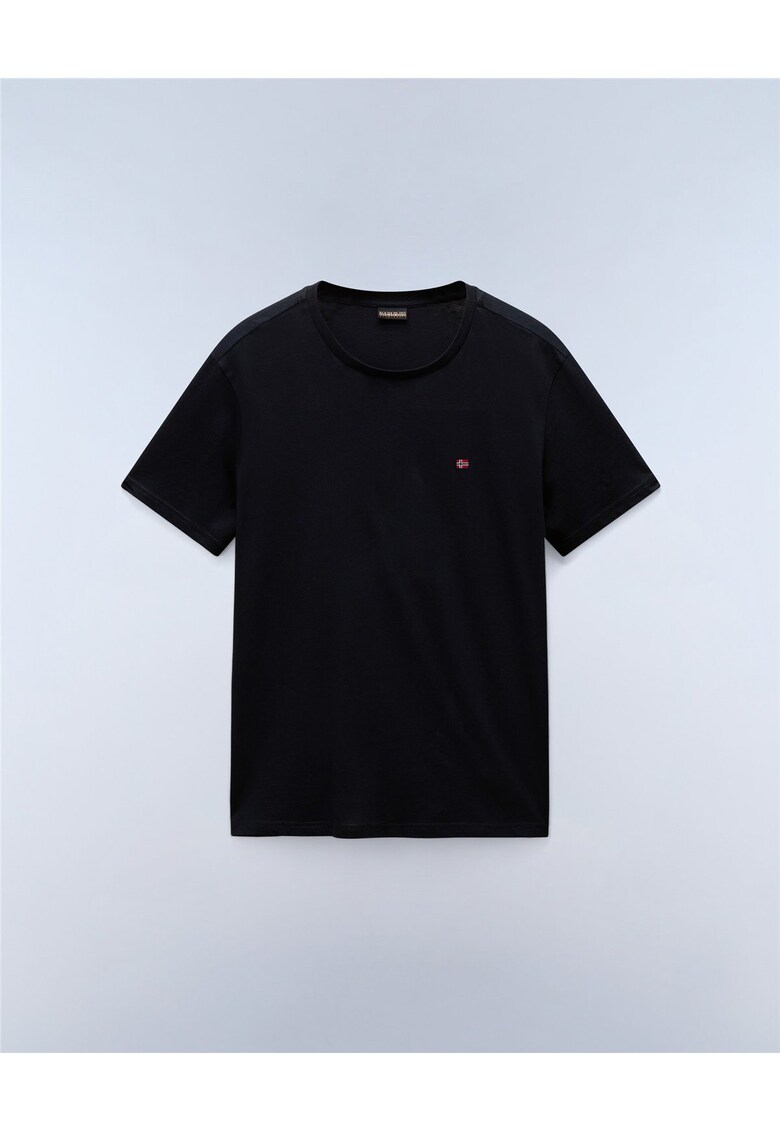 Tricou din bumbac cu detaliu logo brodat Salis