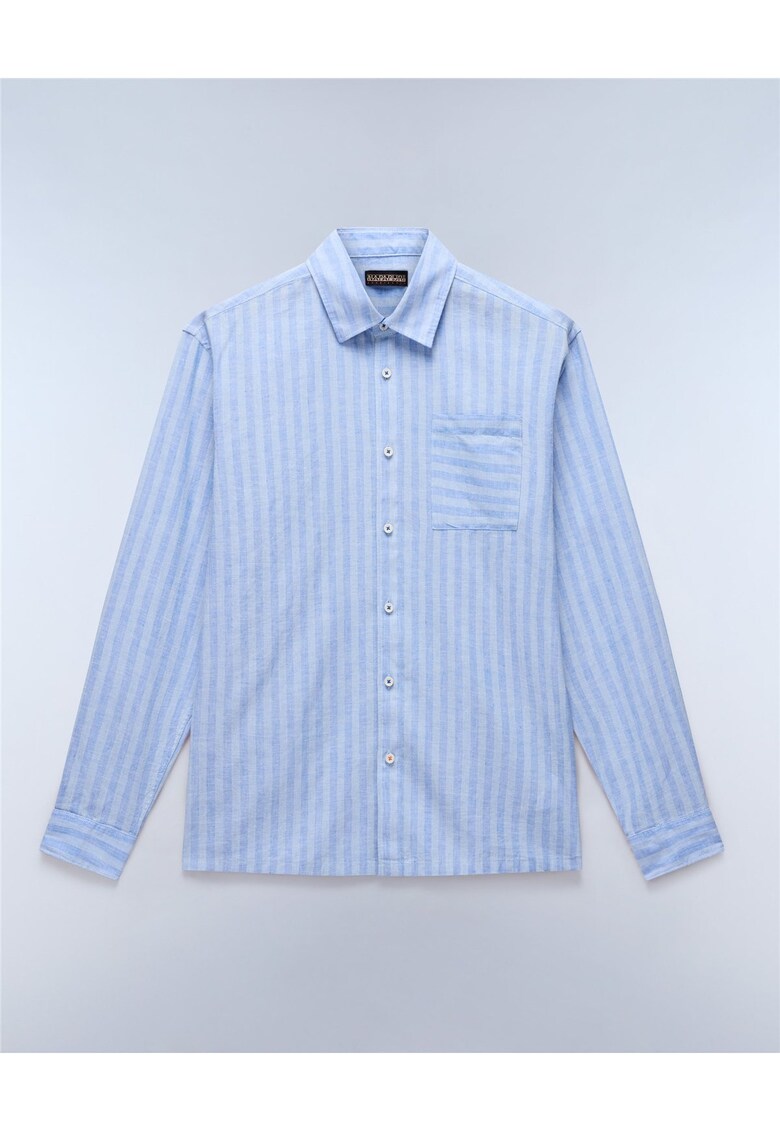 Camasa din amestec de in si bumbac Brolio